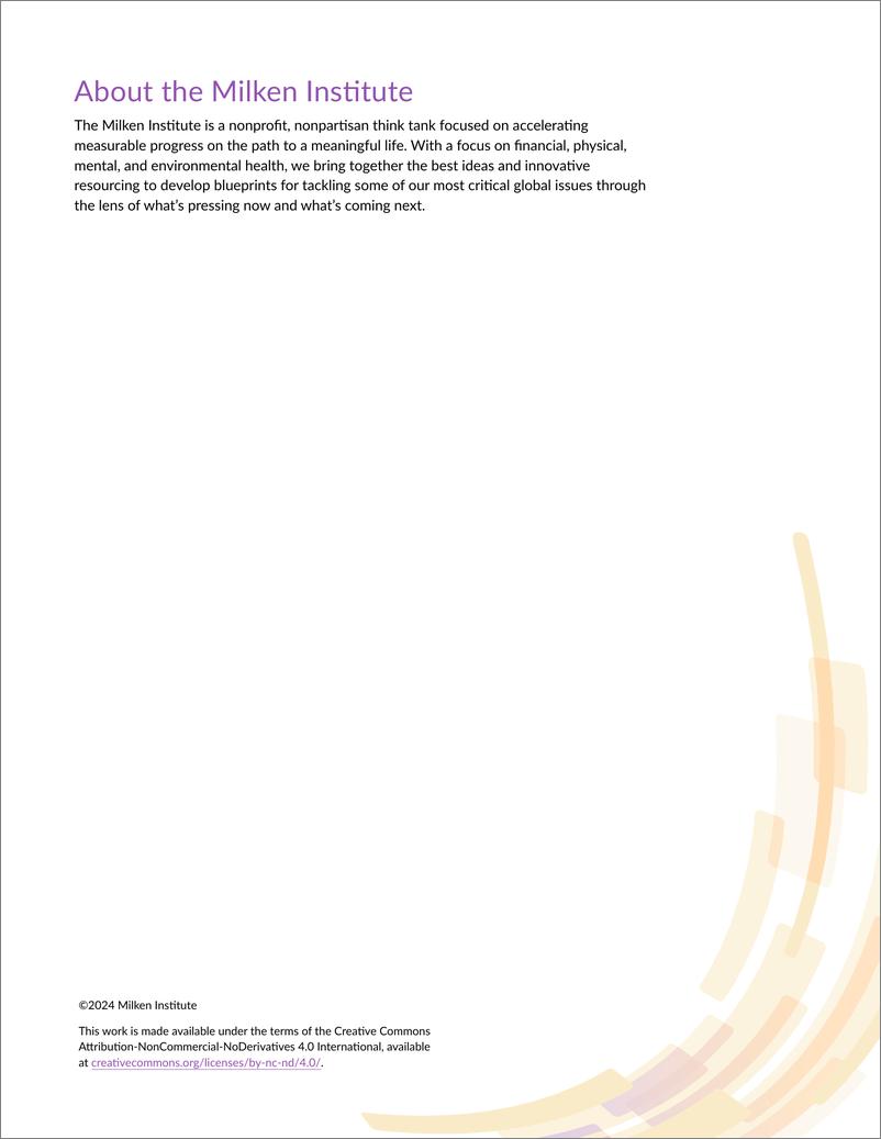 《Milken米尔肯研究所：2024年全球机会指数报告：吸引外资（英文版）》 - 第2页预览图