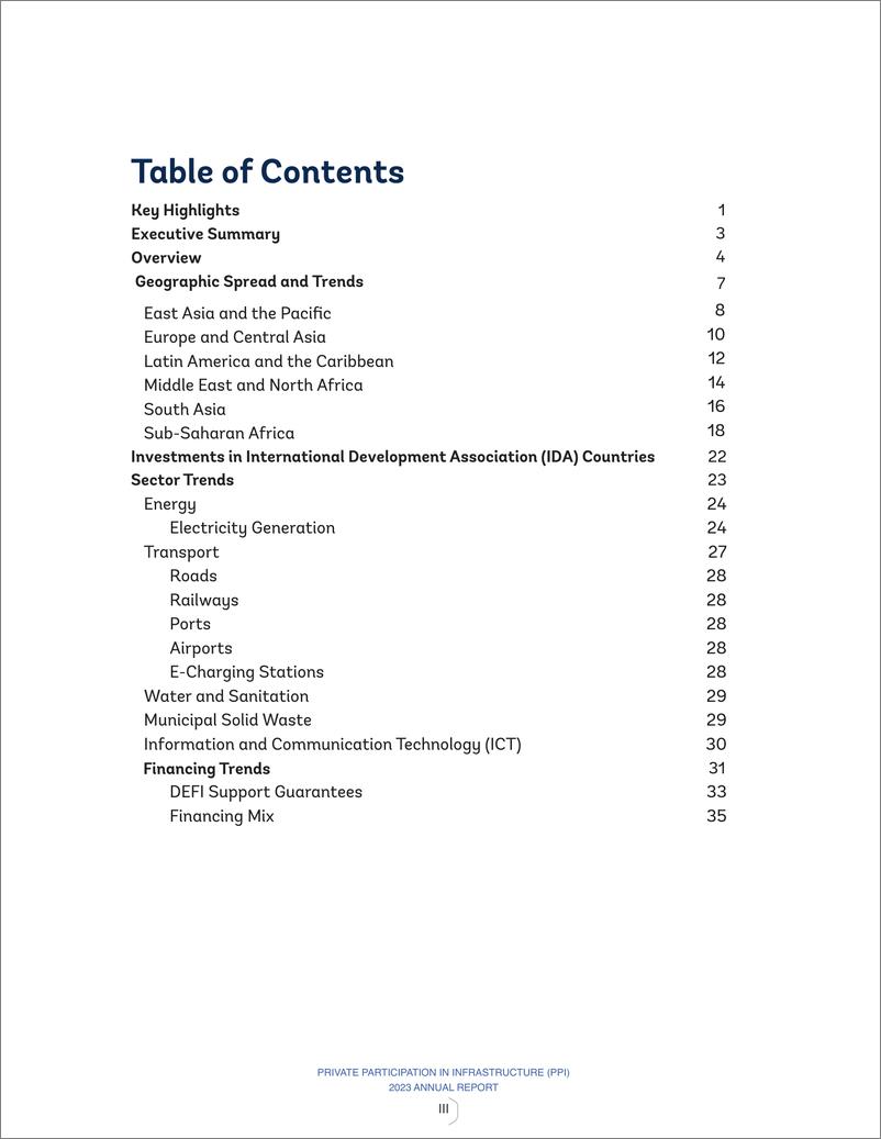 《私人参与基础设施（PPI）-2023年度报告-43页》 - 第3页预览图