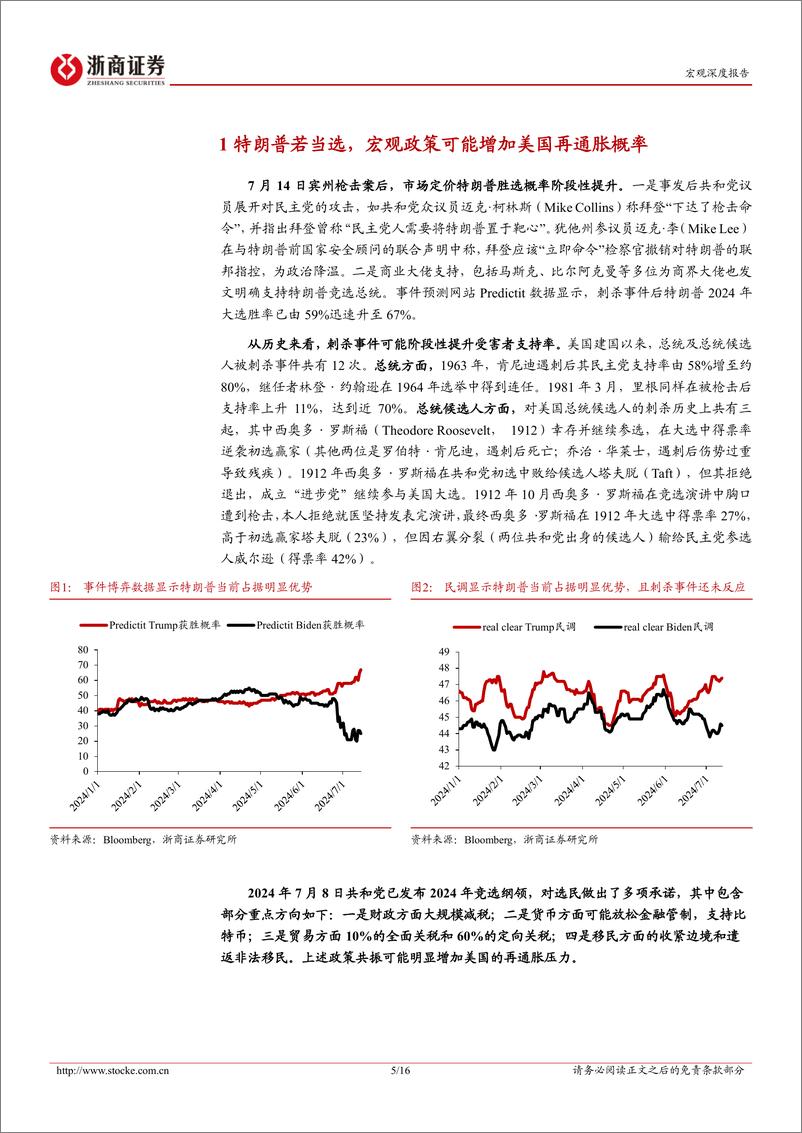 《2024美国大选追踪系列三：特朗普“四杆枪”，若当选可能助长再通胀-240715-浙商证券-16页》 - 第5页预览图