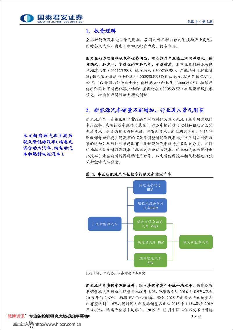 《2020年  【20页】动力电池占新能源核心，国内厂商据产业链优势》 - 第3页预览图