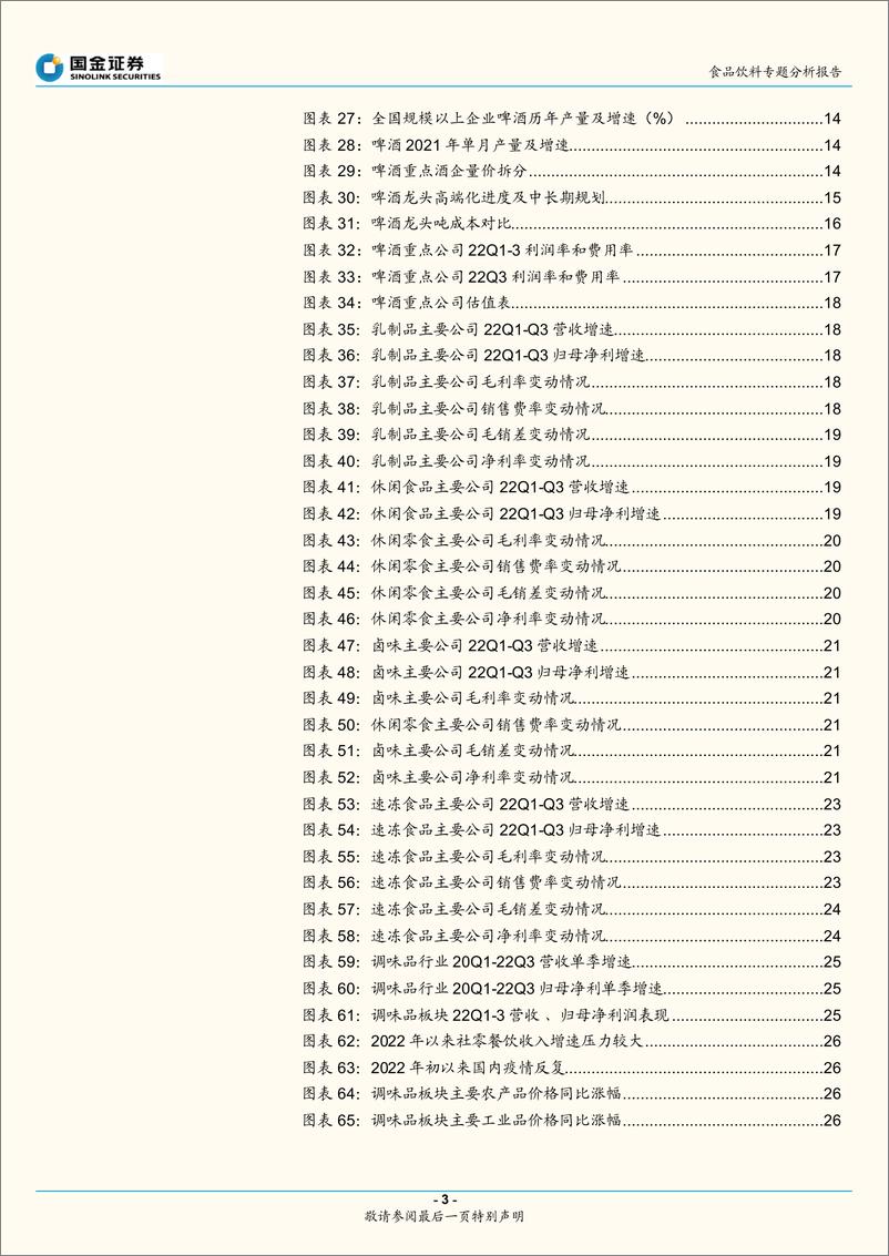 《食品饮料行业专题分析报告：三季报收官，基本面韧劲持续验证-20221101-国金证券-29页》 - 第4页预览图