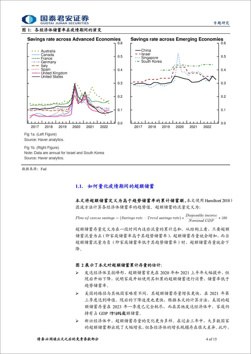 《文献精析系列五：疫情期间的超额储蓄，历史视角下的国际比较-20230727-国泰君安-15页》 - 第5页预览图