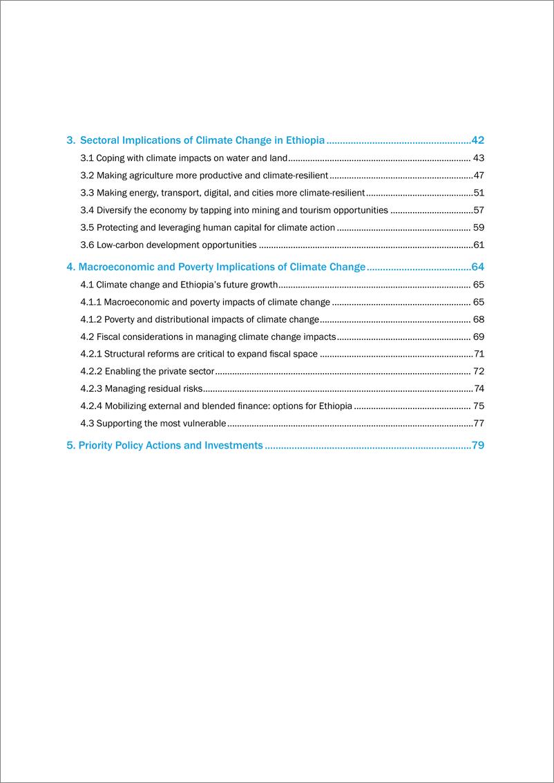 世界银行-《埃塞俄比亚国家气候与发展报告》，2024年2月（英）-88页 - 第5页预览图