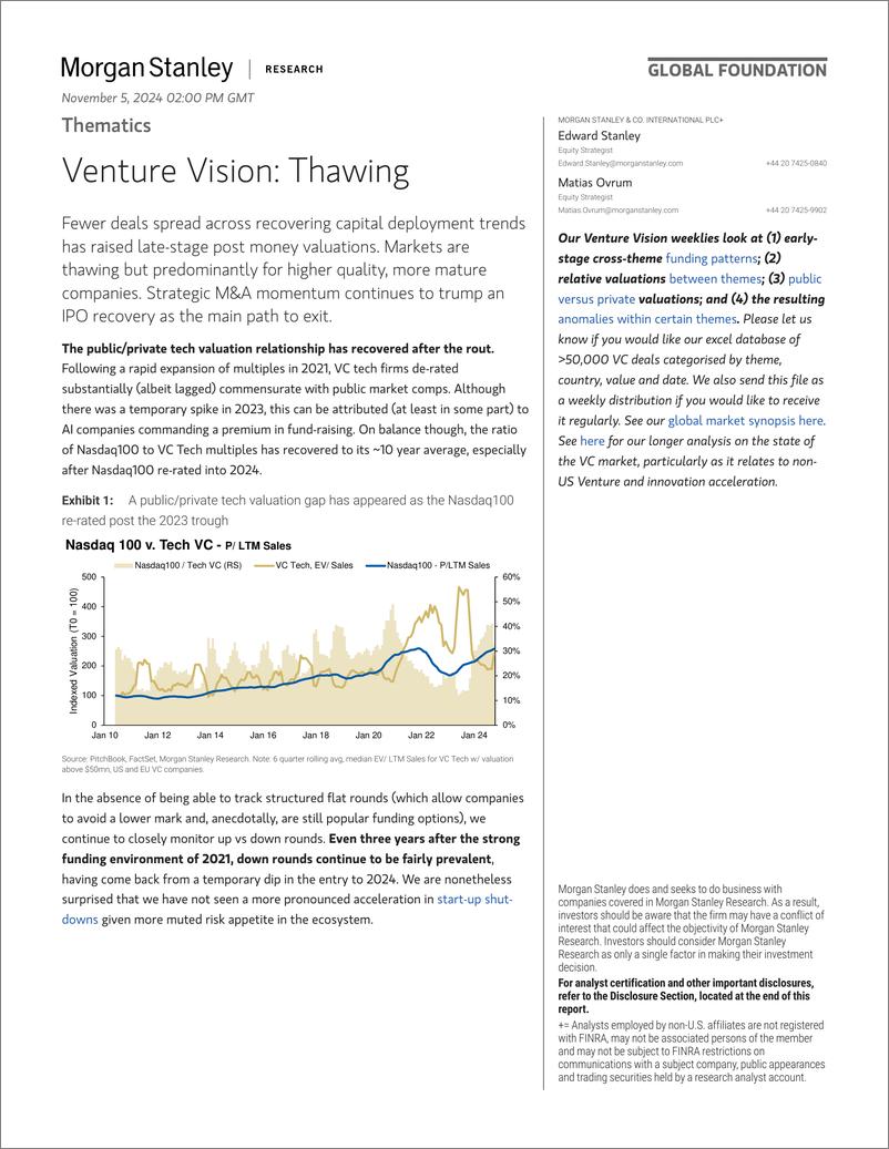 《Morgan Stanley-Thematics Venture Vision Thawing-111360305》 - 第1页预览图