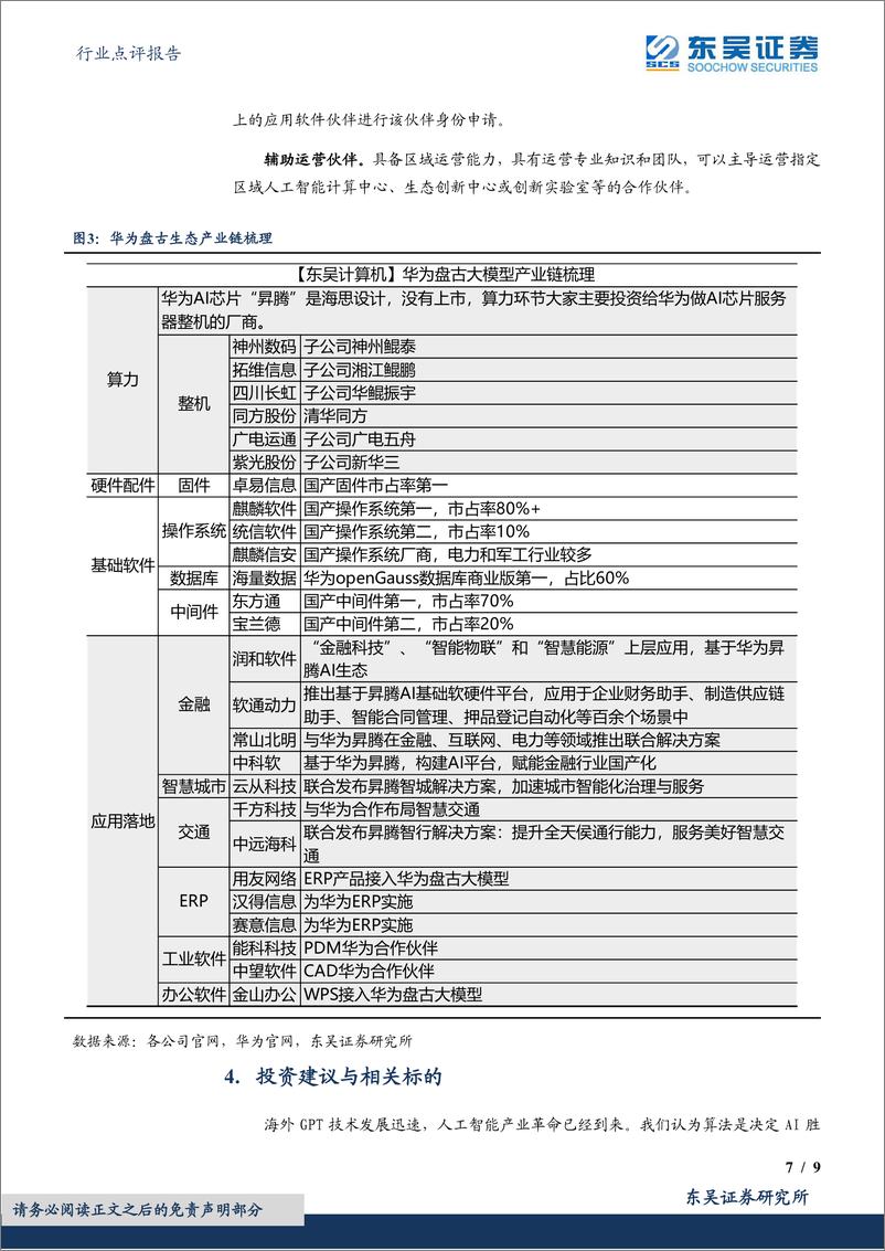 《20230327-华为盘古大模型产业链梳理》 - 第7页预览图