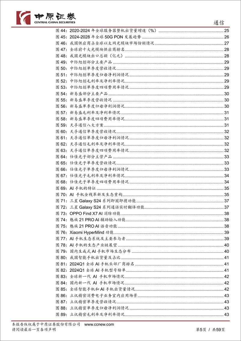 《中原证券-通信行业中期策略：踏浪而行，AI引领产业新篇》 - 第5页预览图