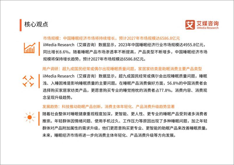 《2024年中国睡眠健康产品创新及消费洞察报告-艾媒咨询》 - 第3页预览图