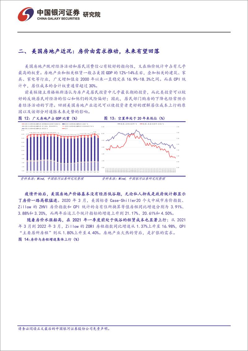 《美国通胀展望：房地产阻碍价格回落-20220612-银河证券-22页》 - 第8页预览图