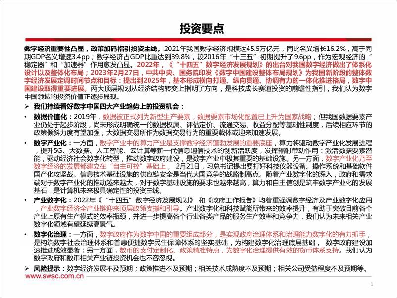 《计算机行业：掘金数字中国浪潮，四大主线守正出新-西南证券-2023.3.11-103页》 - 第3页预览图