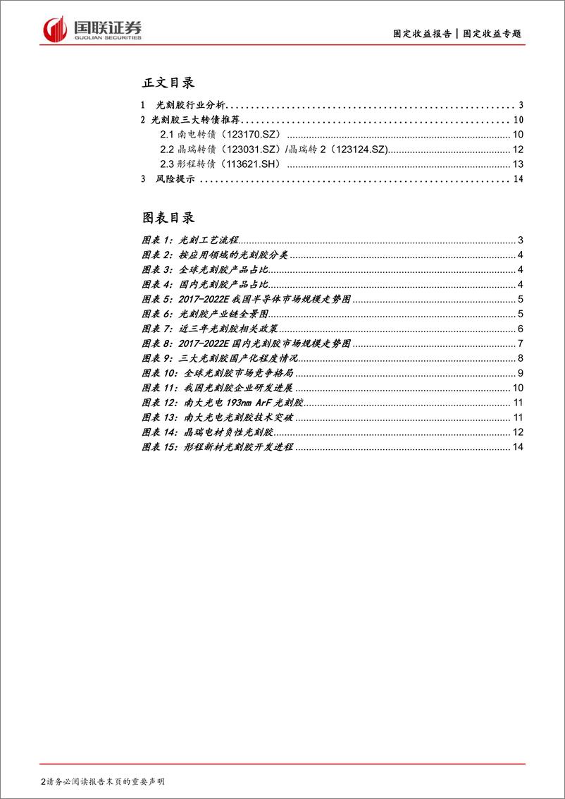 《光刻胶转债怎么看：国产替代空间大，技术突破望增长-20230322-国联证券-15页》 - 第3页预览图