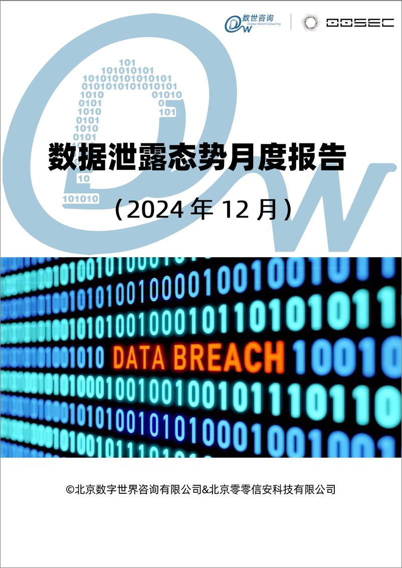 《数据泄露态势报告（2024.12）-34页》 - 第1页预览图