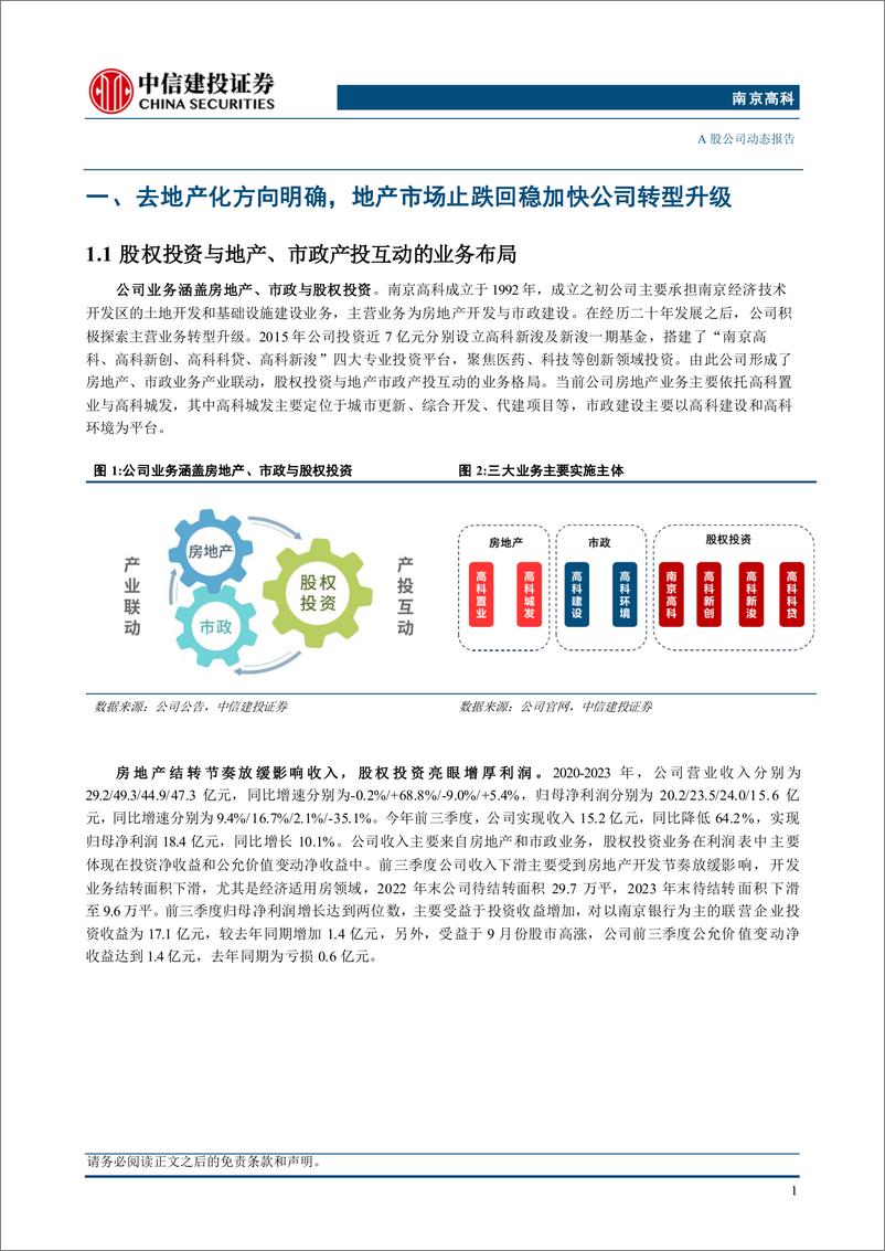 《南京高科(600064)去地产化战略方向明确，实业报国展现国企担当-241118-中信建投-18页》 - 第3页预览图