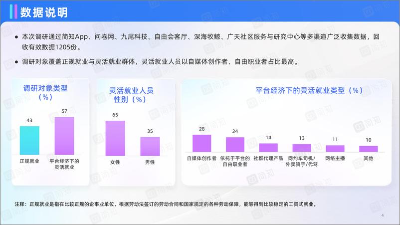 《平台经济下的新业态-女性灵活就业现状与需求调研报告-简知-2023-47页》 - 第5页预览图