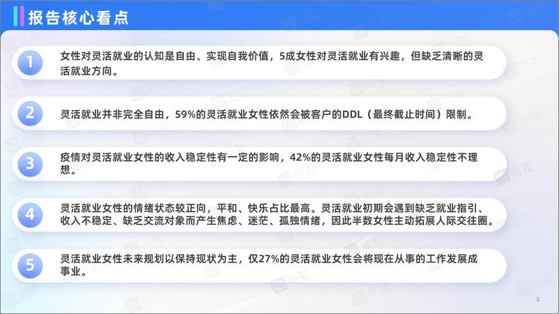 《平台经济下的新业态-女性灵活就业现状与需求调研报告-简知-2023-47页》 - 第6页预览图