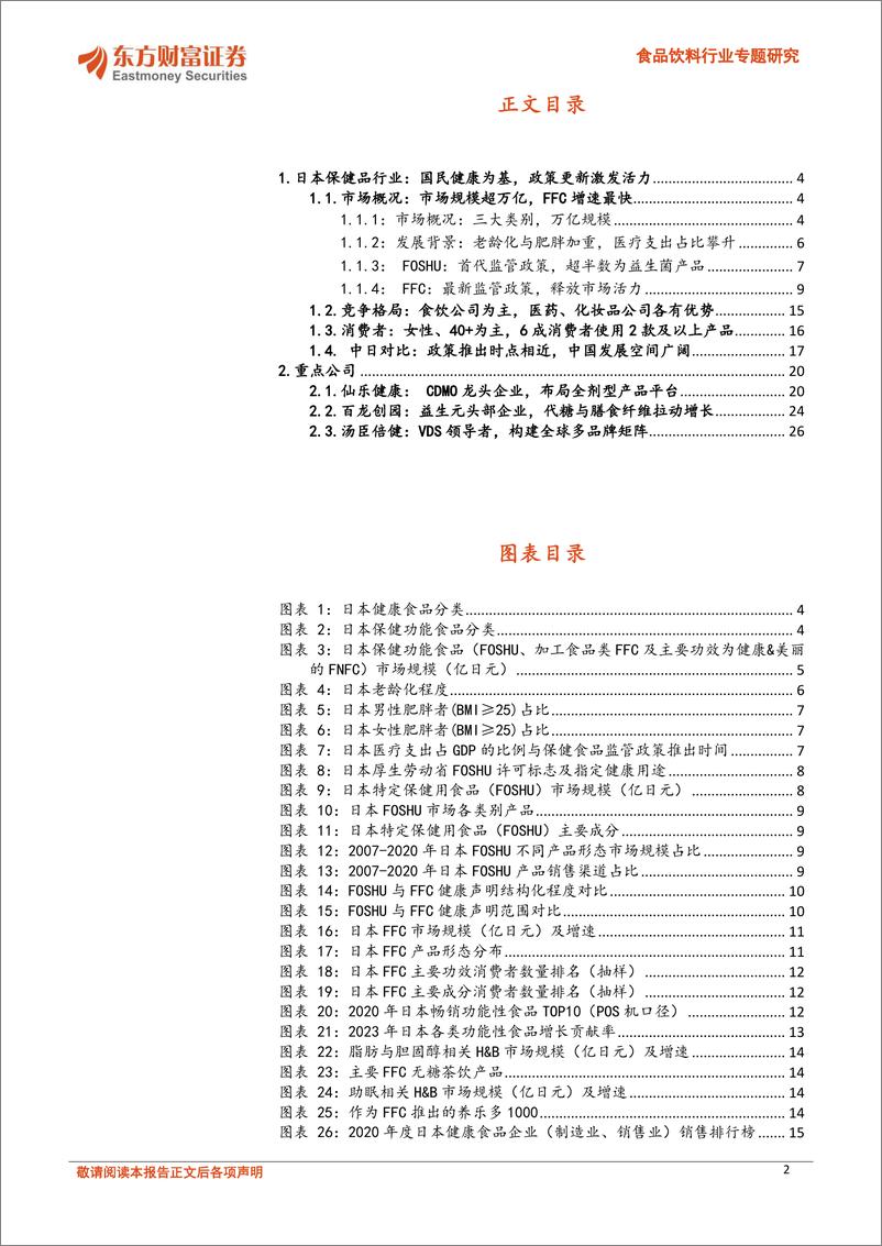 《食品饮料行业专题研究-日本保健品行业：国民健康为基，政策激发活力-240517-东方财富证券-30页》 - 第2页预览图