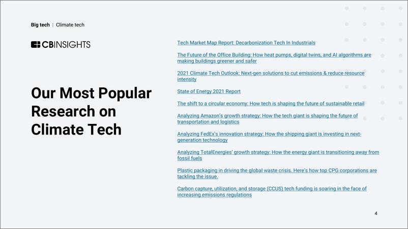 《Cbinsights-可持续发展大科技公司报告：亚马逊、谷歌和微软如何应对排放（英）-2022.7-62页》 - 第5页预览图