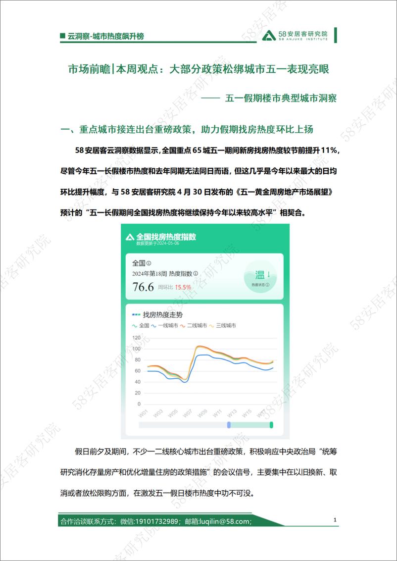 《五一假日楼市典型城市洞察-10页》 - 第1页预览图