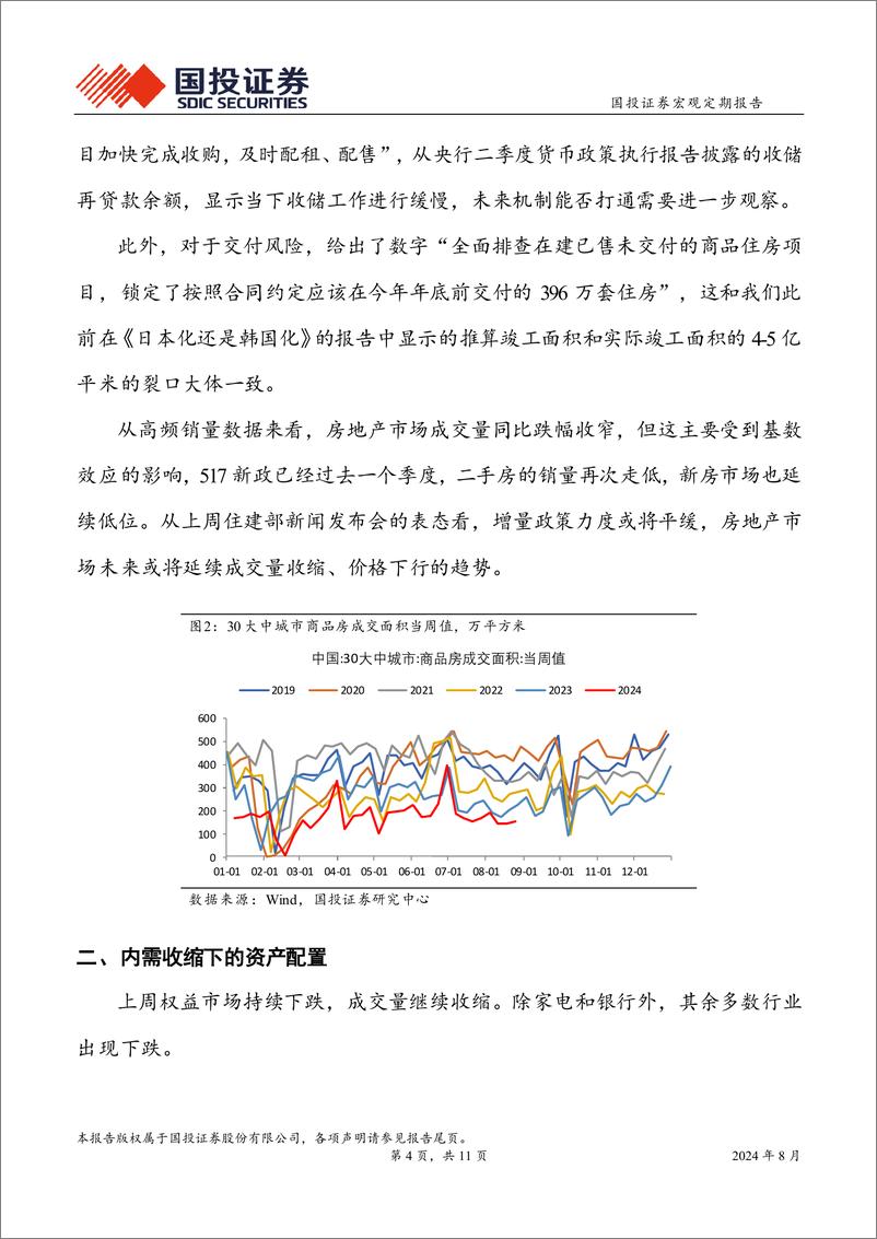 《周度经济观察：国内财政压力突出，海外降息周期临近-240827-国投证券-11页》 - 第4页预览图