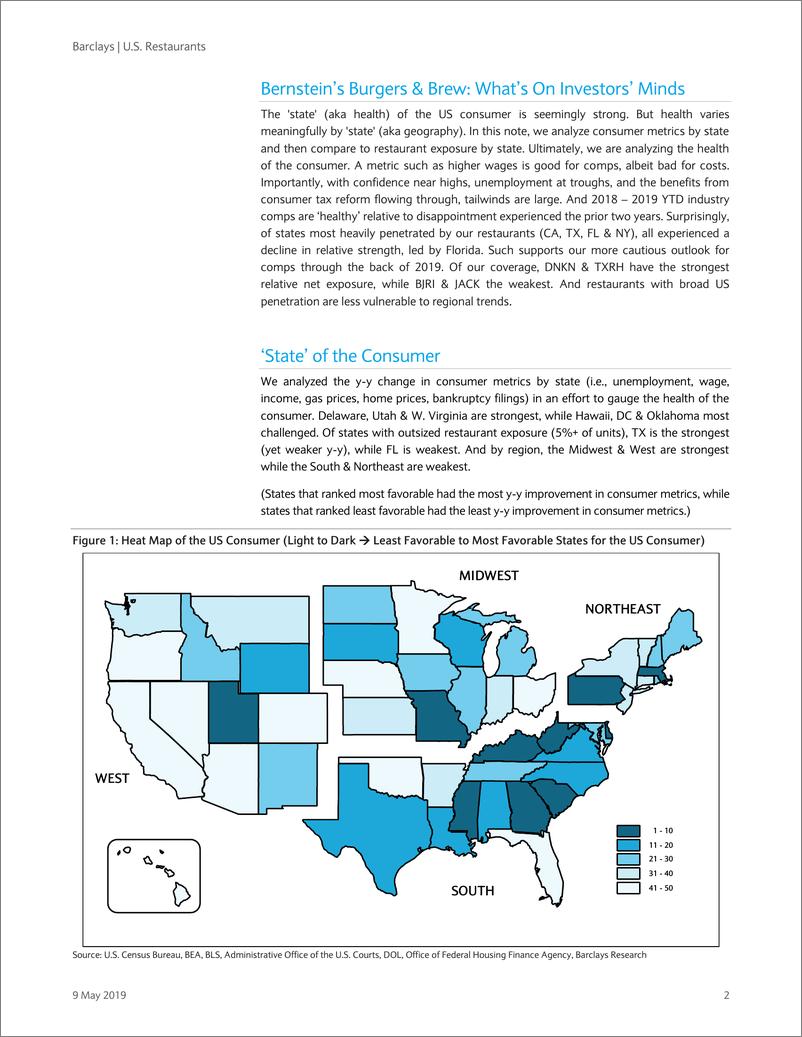 《巴克莱-美股-餐饮行业-美国餐馆业：消费者状况-2019.5.9-22页》 - 第3页预览图