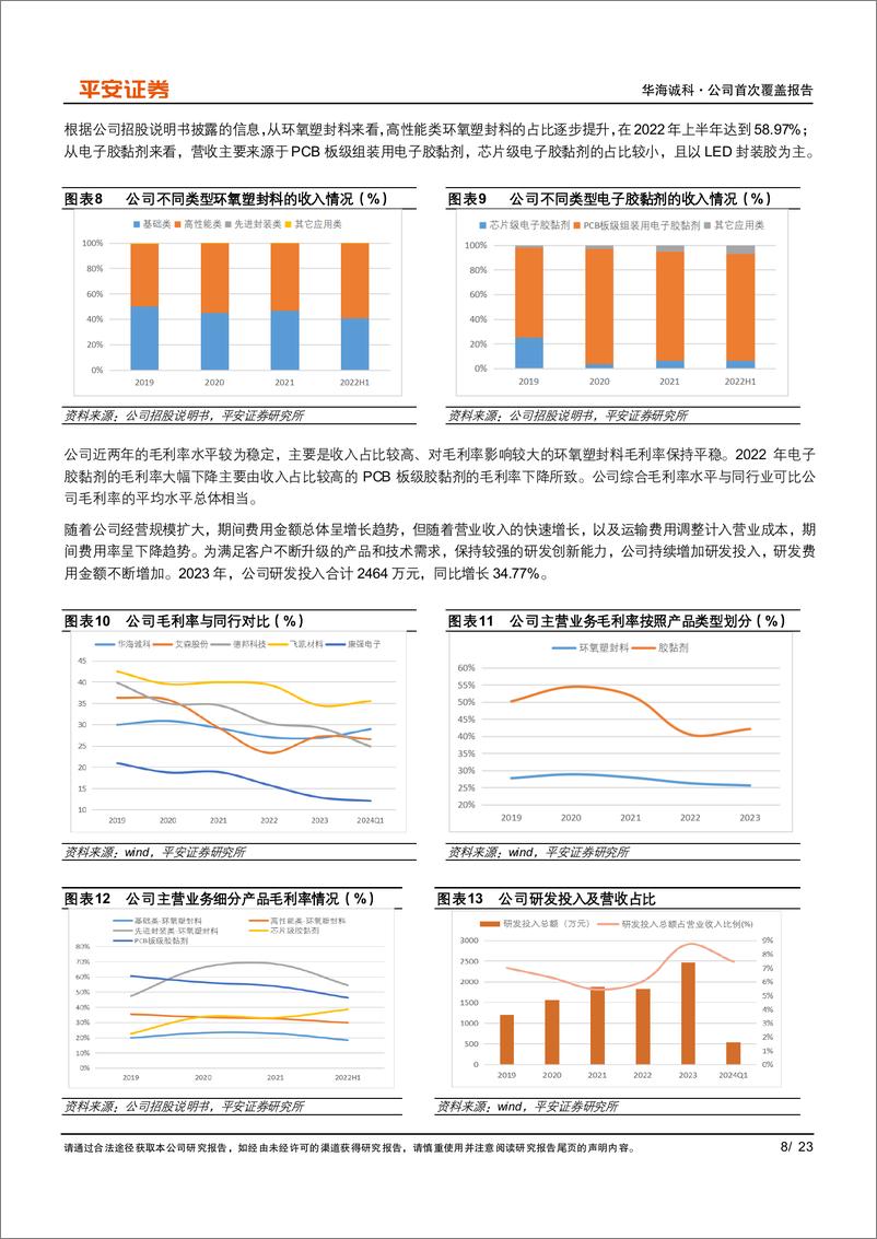 《华海诚科(688535)国内环氧塑封料主要供应商，先进封装领域亦有突破-240701-平安证券-23页》 - 第8页预览图