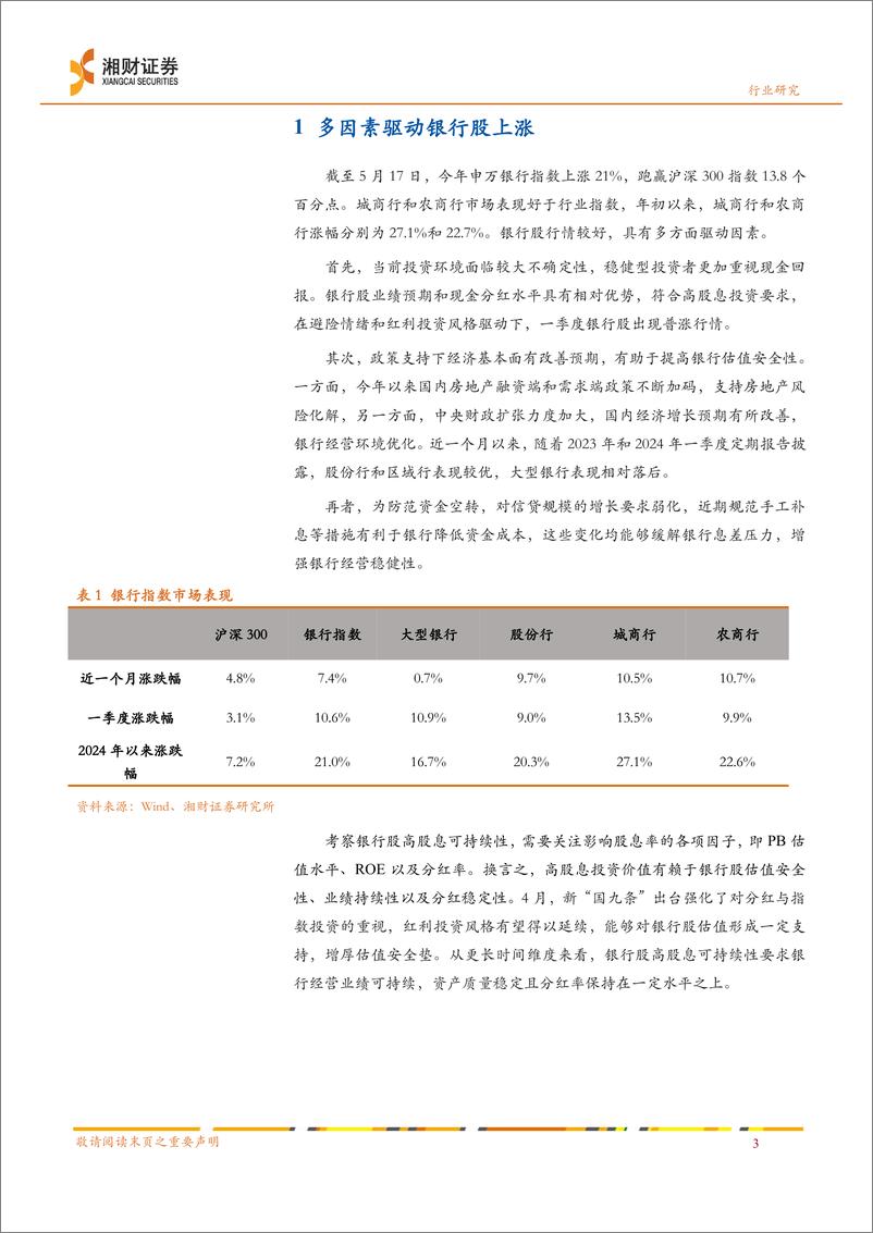 《银行业专题研究：从银行基本面看高股息投资价值-240520-湘财证券-23页》 - 第5页预览图