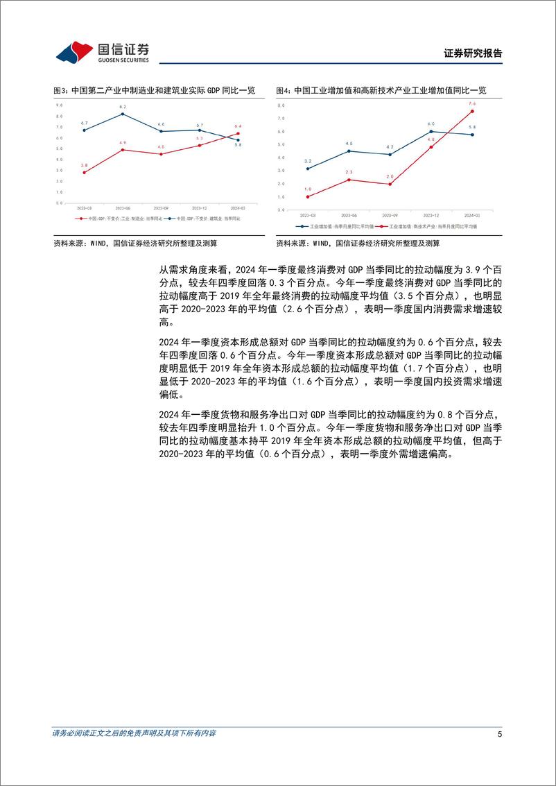 《宏观经济宏观季报：消费和出口推动一季度中国经济顺利实现开门红-240418-国信证券-13页》 - 第5页预览图