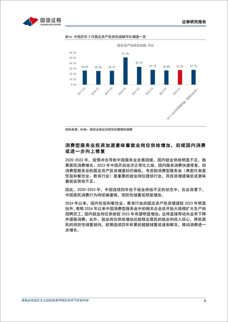 《宏观经济宏观季报：消费和出口推动一季度中国经济顺利实现开门红-240418-国信证券-13页》 - 第8页预览图