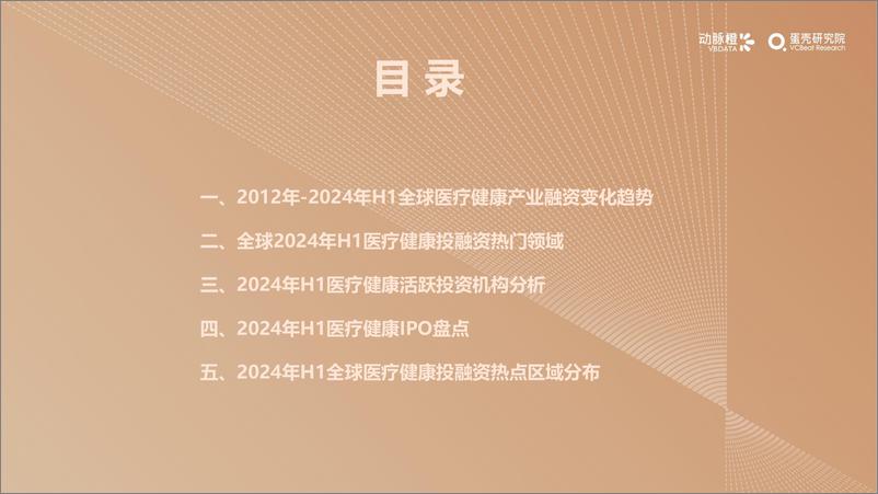 《2024年H1全球医疗健康投融资报告-动脉橙》 - 第5页预览图