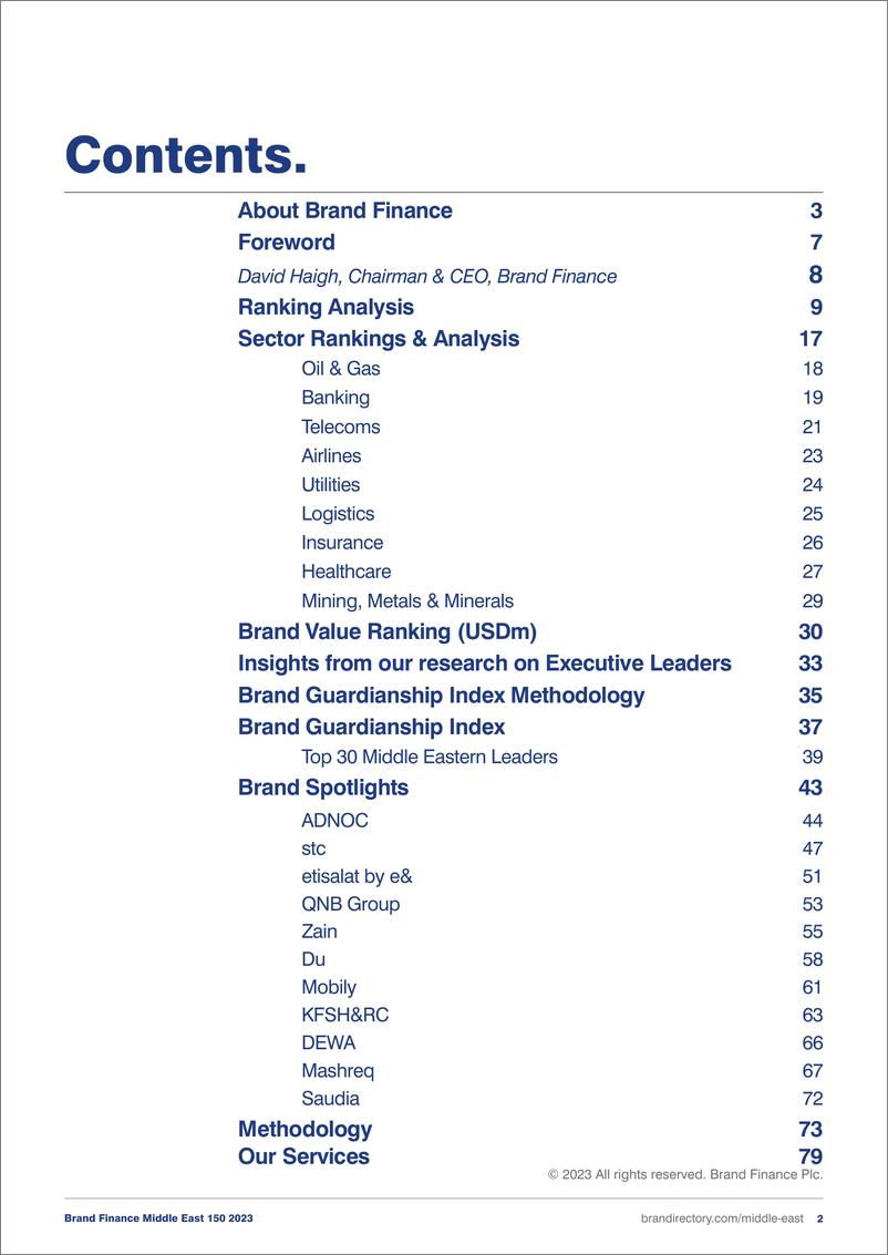 《品牌价值-最有价值和最强大的中东品牌150强的2023年度报告（英）-2023.3-86页》 - 第3页预览图