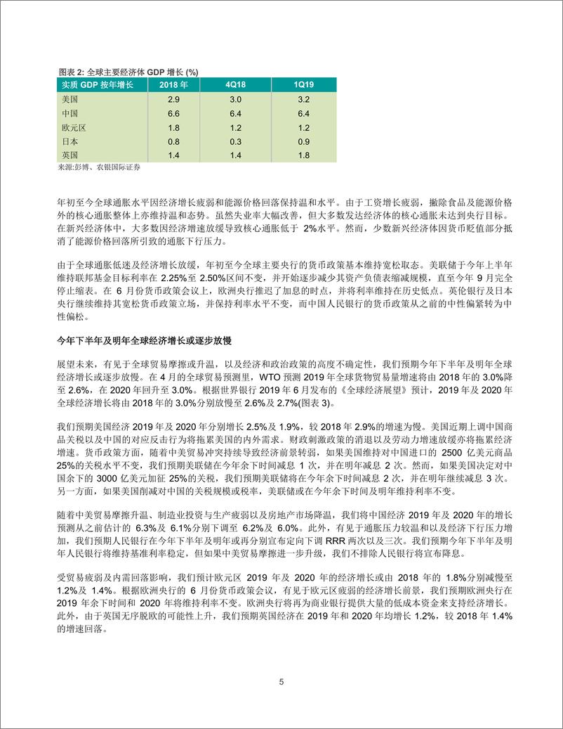 《农银国际-2019年下半年经济展望及投资策略-2019.7-62页》 - 第6页预览图