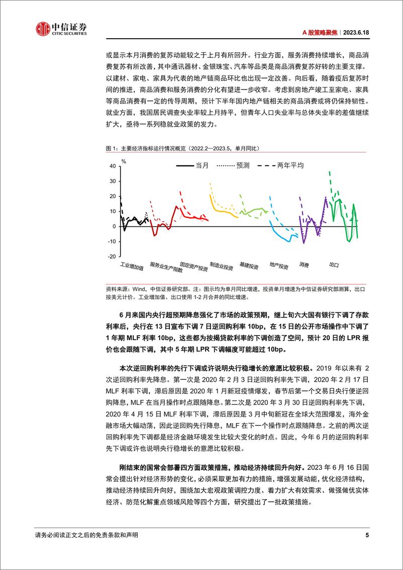 《A股策略聚焦：正处谷底，轮动持续-20230618-中信证券-19页》 - 第6页预览图