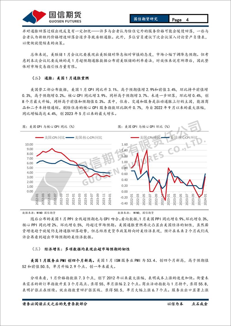 《贵金属月报：降息预期主导 金银中枢下移-20240225-国信期货-13页》 - 第4页预览图