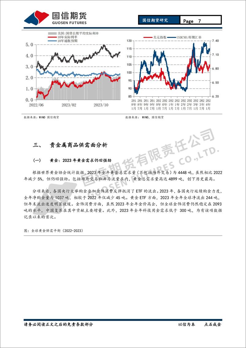 《贵金属月报：降息预期主导 金银中枢下移-20240225-国信期货-13页》 - 第7页预览图