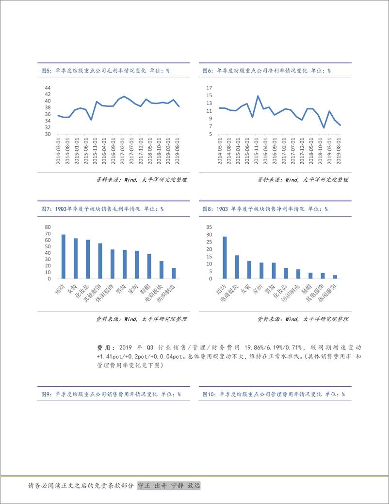 《纺织品、服装与奢侈品行业三季报总结：收入企稳，利润下降收窄，分化态势延续-20191111-太平洋证券-15页》 - 第6页预览图