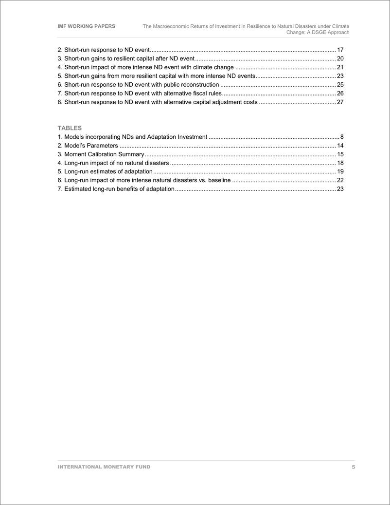 《IMF-气候变化下自然灾害抗灾投资的宏观经济回报：DSGE方法（英）-2023.6-49页》 - 第6页预览图