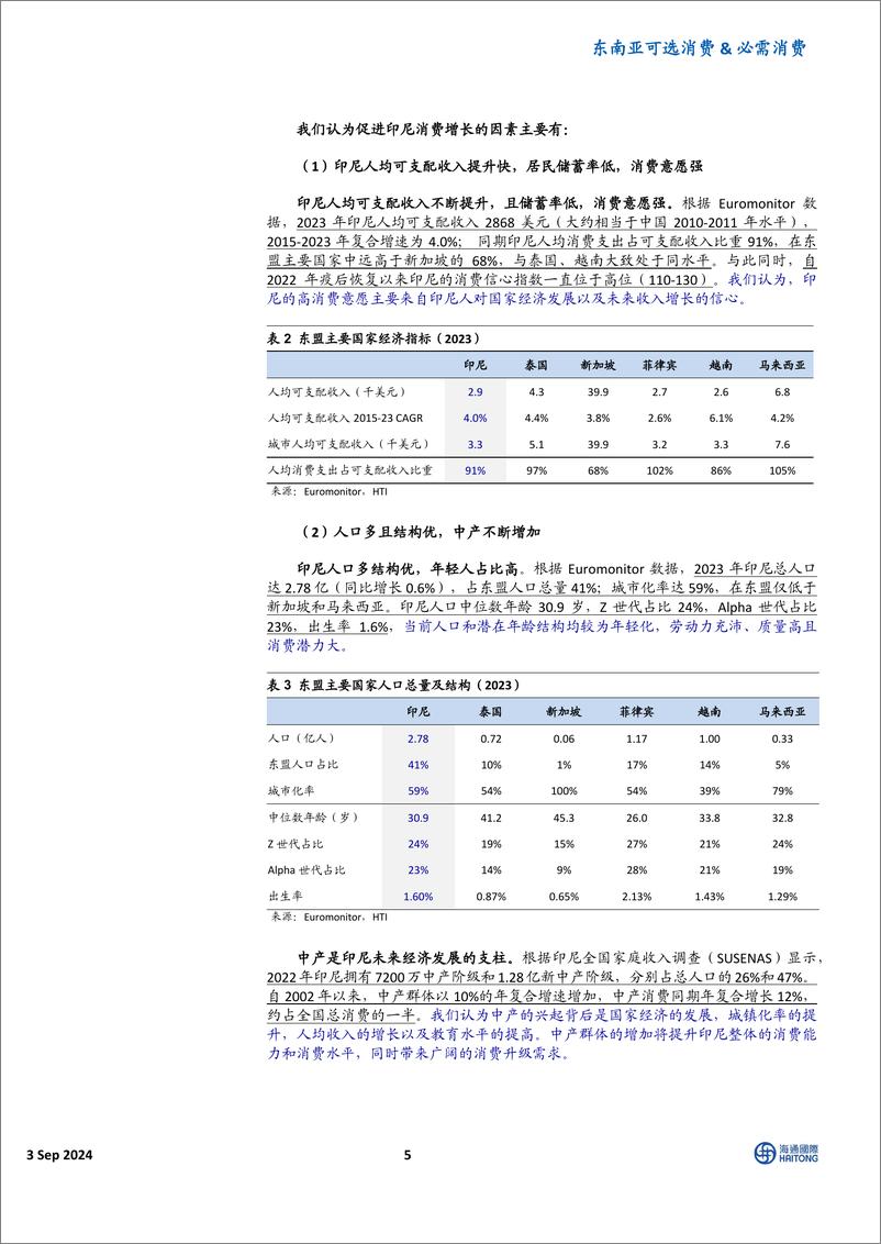 《海通国际-东南亚消费国别研究_印度尼西亚消费行业现状与展望》 - 第5页预览图