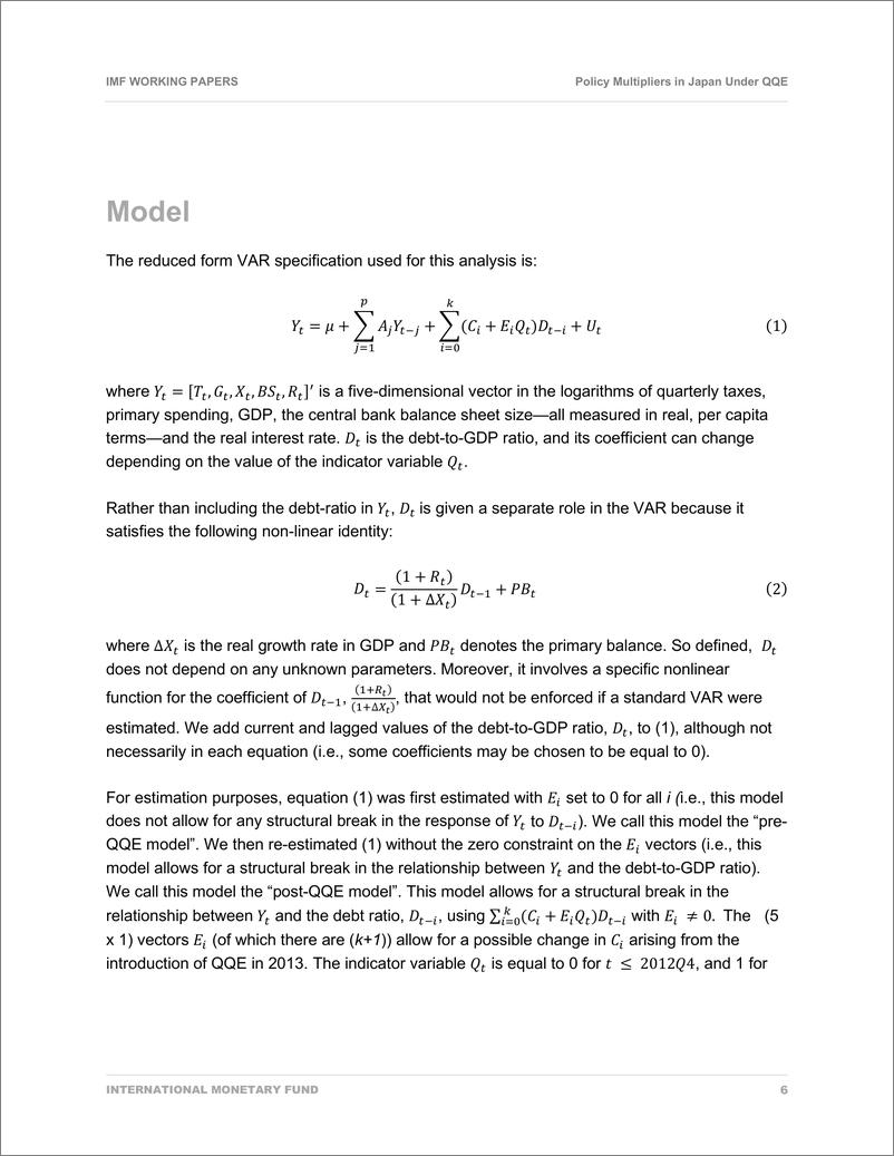 《IMF-量化宽松下的日本政策乘数（英）-2024.6-15页》 - 第6页预览图