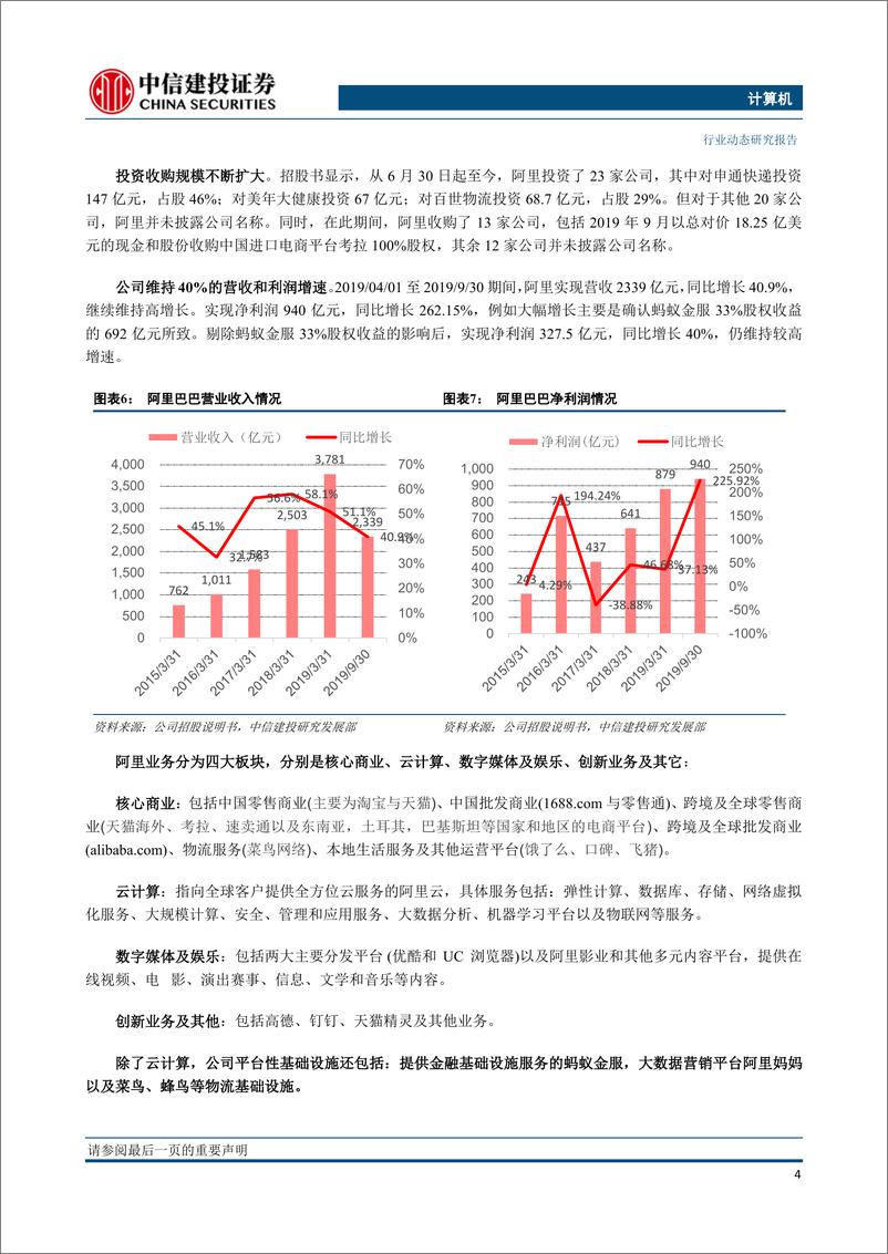 《计算机行业：阿里回归香港上市，继续加大云计算业务投入，服务器核心标的有望受益-20191118-中信建投-16页》 - 第6页预览图