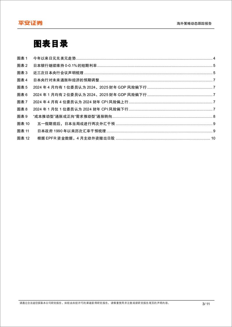 《平安观日本系列(三)：日元“过山车”，日本当局多次汇率干预影响几何-240505-平安证券-11页》 - 第3页预览图