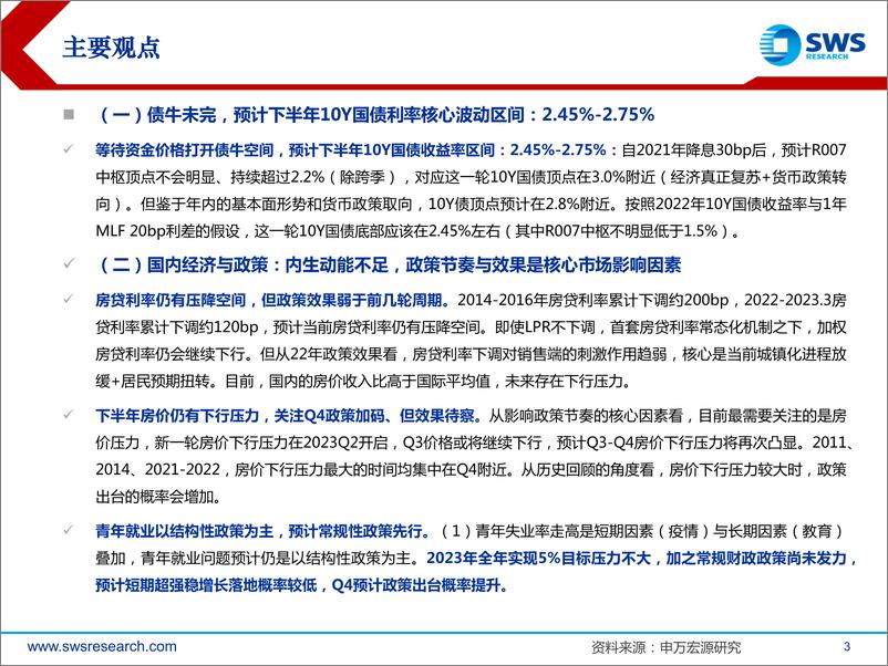 《2023年下半年利率债投资策略：等待资金价格打开债牛空间-20230702-申万宏源-62页》 - 第4页预览图