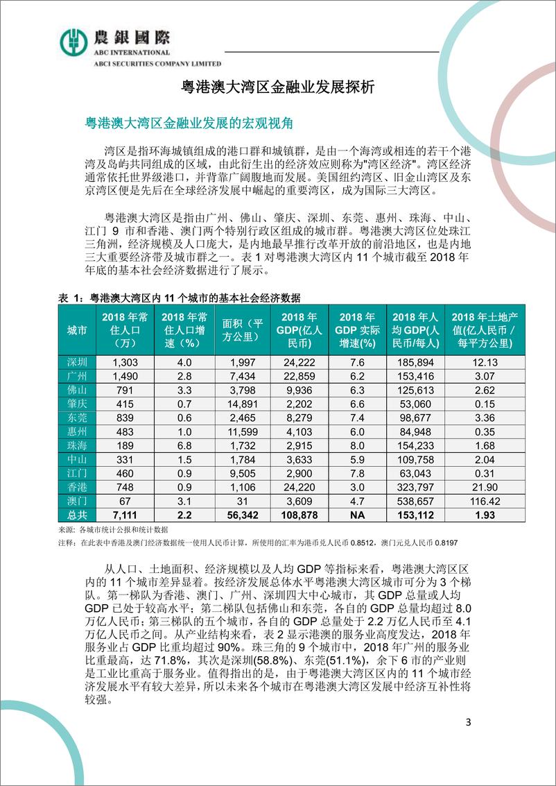 《农银国际-农银国际政策透视—粤港澳大湾区金融业发展探析-2019.5.21-17页》 - 第4页预览图