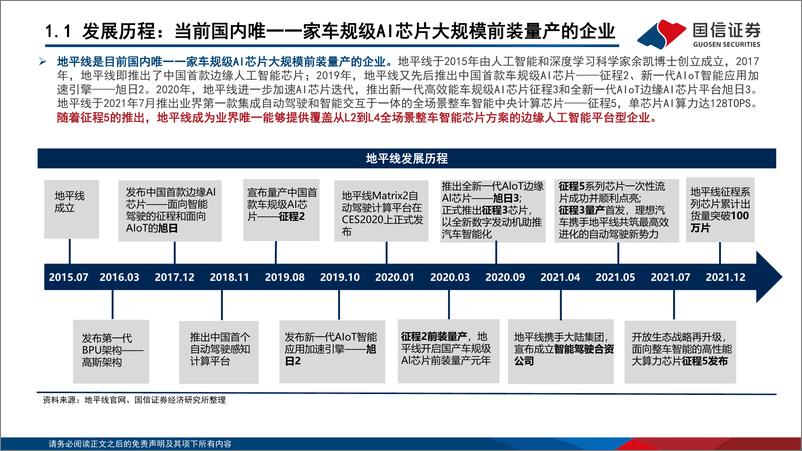 《国信证券：汽车智能化系列专题（5）：地平线，冉冉升起的智能驾驶“中国芯”》 - 第5页预览图