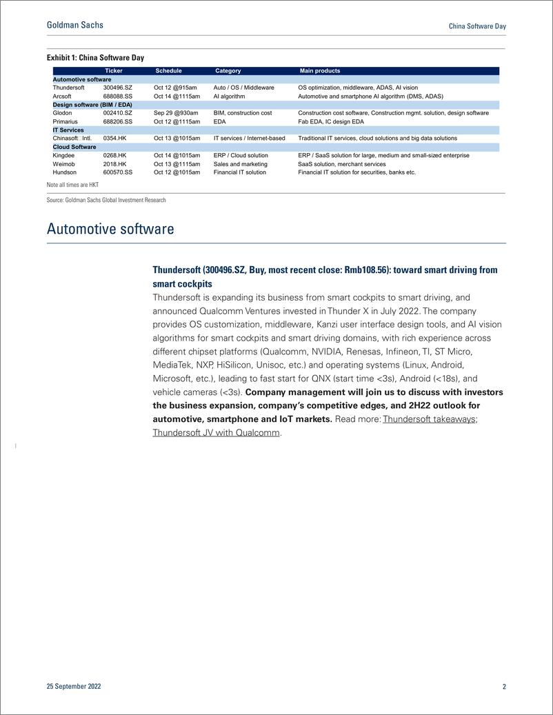 《China Software Da Launch previe 2H22-2023 outlook and competition dynamics; auto, design, IT services and cloud software (1)》 - 第3页预览图