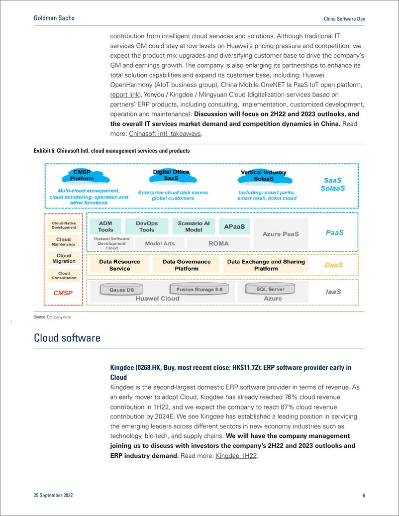 《China Software Da Launch previe 2H22-2023 outlook and competition dynamics; auto, design, IT services and cloud software (1)》 - 第7页预览图