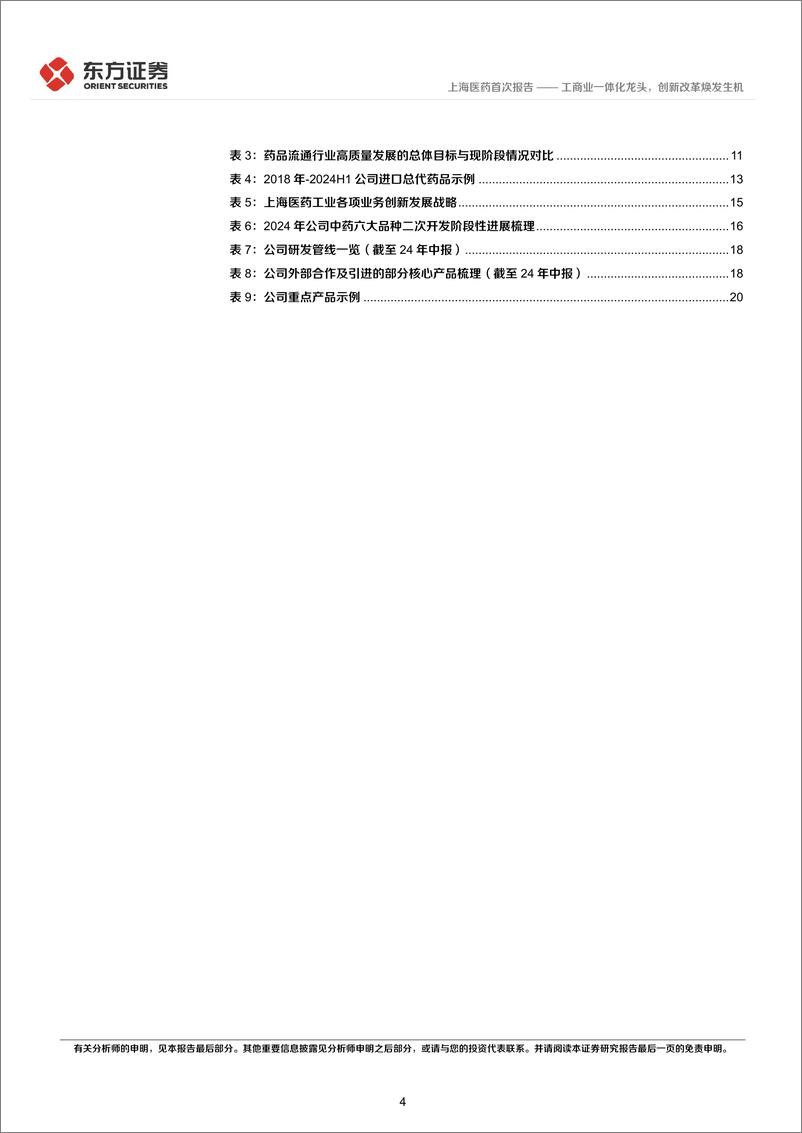 《上海医药(601607)首次覆盖报告：工商业一体化龙头，创新改革焕发生机-241118-东方证券-25页》 - 第4页预览图