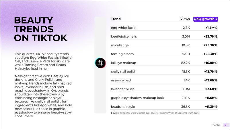 《Spate_2024年第四季度TikTok热点消费趋势报告_英_》 - 第6页预览图