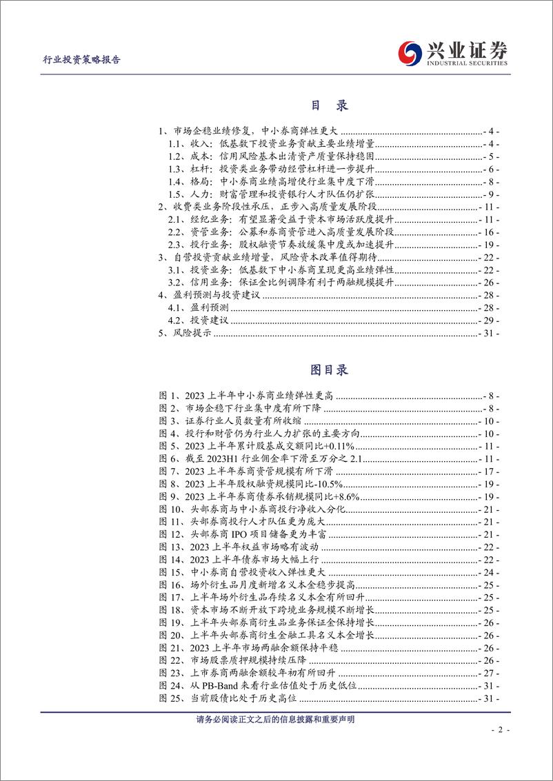 《证券行业2023年报综述：投资端迎困境反转，探索杠杆提升路径-20230908-兴业证券-33页》 - 第3页预览图