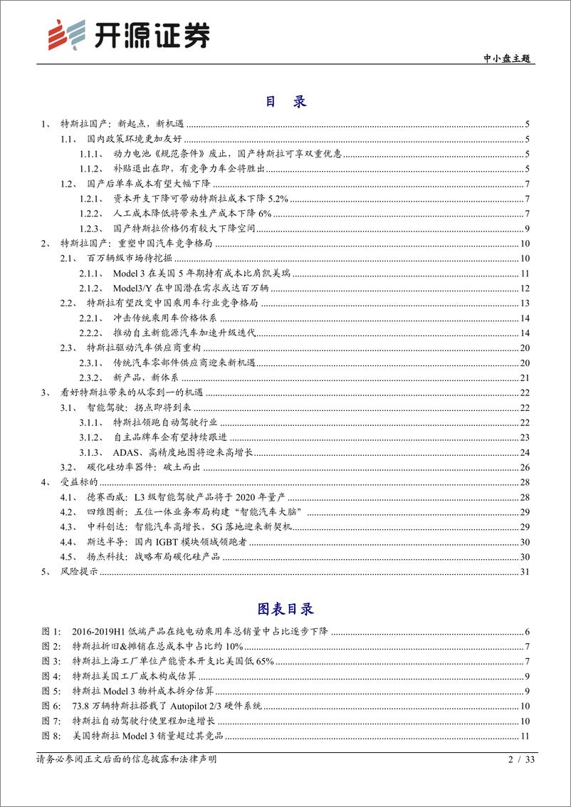 《特斯拉专题系列报告（一）：特斯拉有望重塑中国车市格局，看好从零到一的机会-20200209-开源证券-33页》 - 第3页预览图