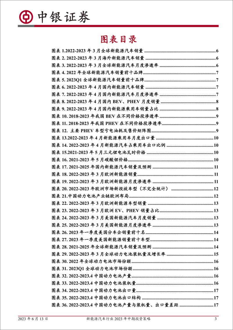 《新能源汽车行业2023年中期投资策略：电动浪潮不止，技术创新不息-20230613-中银国际-38页》 - 第4页预览图