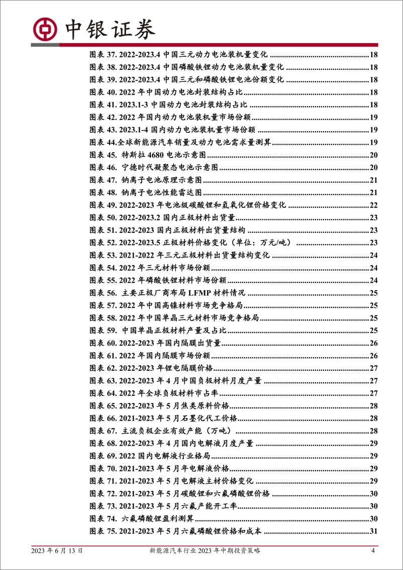 《新能源汽车行业2023年中期投资策略：电动浪潮不止，技术创新不息-20230613-中银国际-38页》 - 第5页预览图